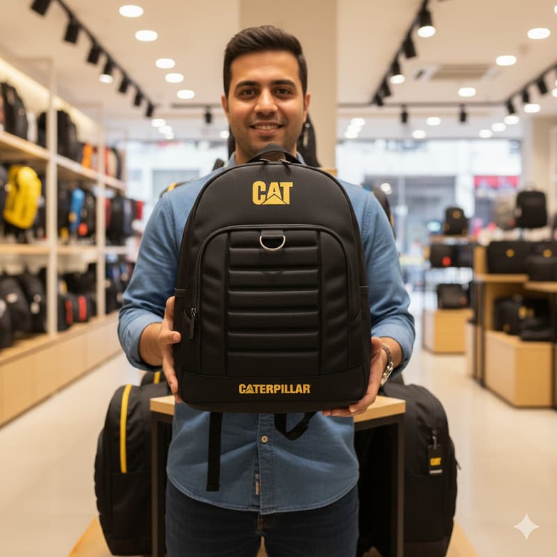 کوله پشتی Cat مشکی مدل payam