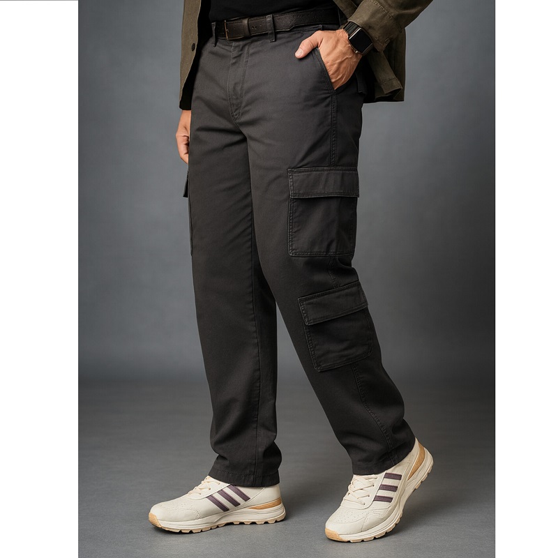 شلوار شش جیب مدل Reza-دودی